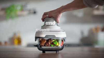 Ninja CRISPi 4-in-1 Portable Glass Air Fryer Meal Prep Set - Sage